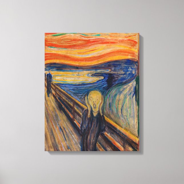 Edvard Munch - Skriet 1893 Canvastryck (Framsida)