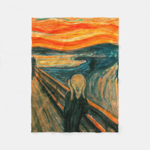 EDVARD MUNCH - skriet 1893 Fleecefilt