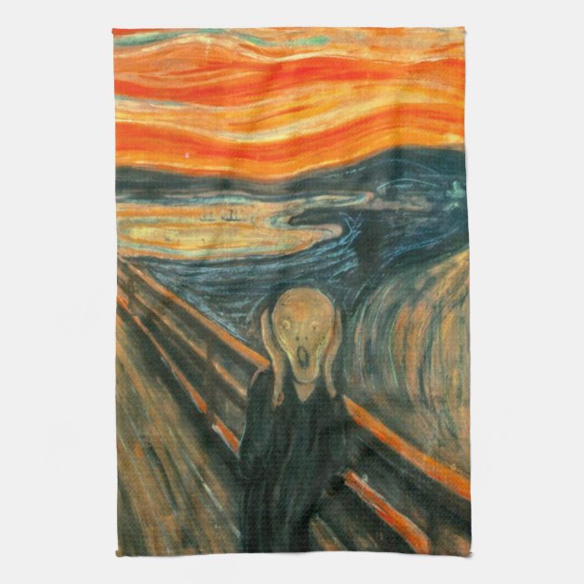 EDVARD MUNCH - skriet 1893 Kökshandduk (Vertikal)