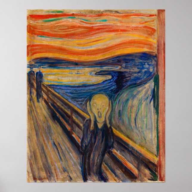 Edvard Munch - Skriet 1893 Poster (Framsidan)