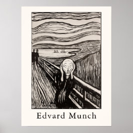 Edvard Munch – Skriet (1895) Poster