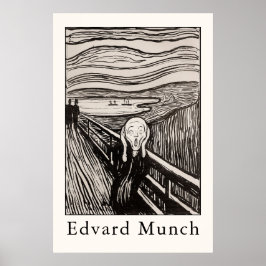 Edvard Munch – Skriet (1895) Poster