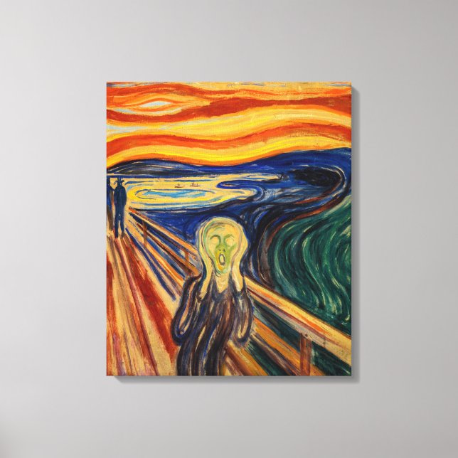 Edvard Munch - Skriet 1910 Canvastryck (Framsida)