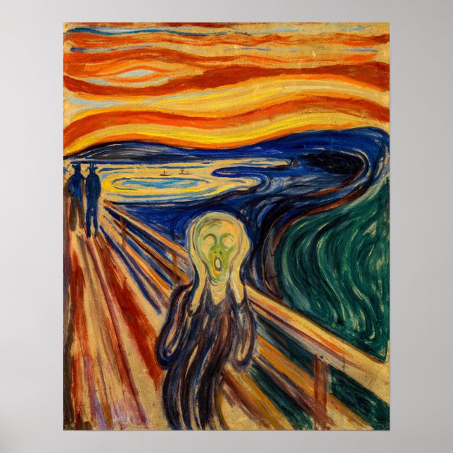 Edvard Munch - Skriet 1910 Poster (Framsidan)