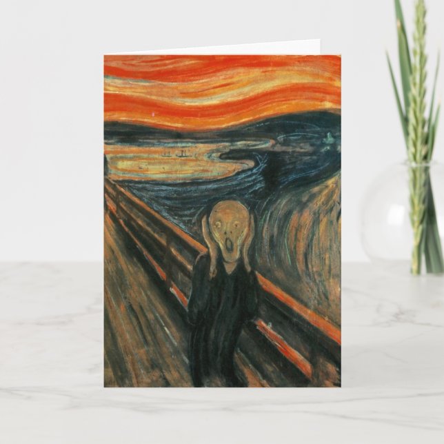 Edvard Munch - skriet Kort (Framsida)