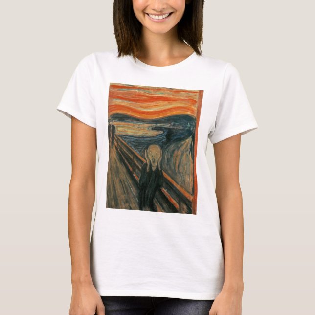 Edvard Munch - Skriet Tee Shirt (Framsida)