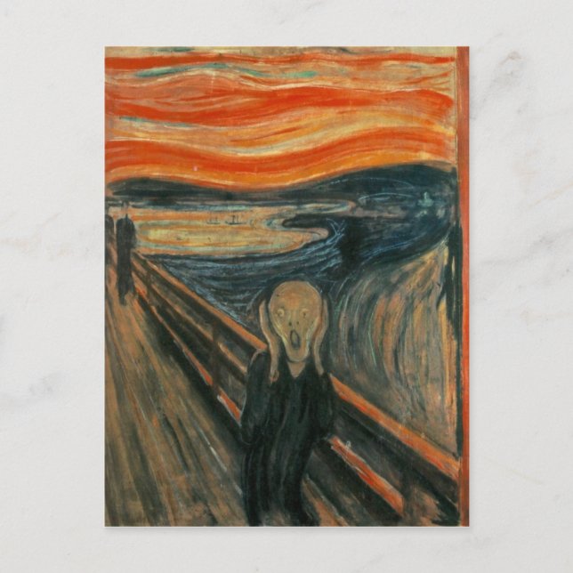 Edvard Munch - Skriet Vykort (Framsida)