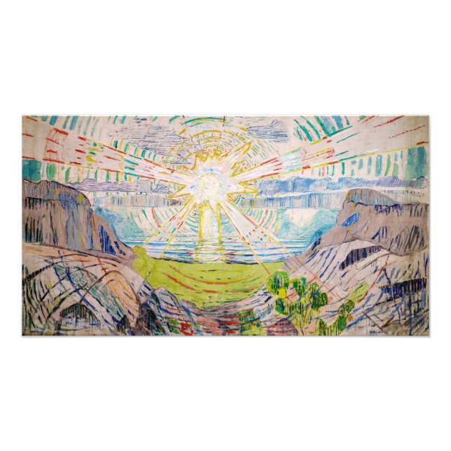 Edvard Munch - Sol 1910 Fototryck (Framsidan)