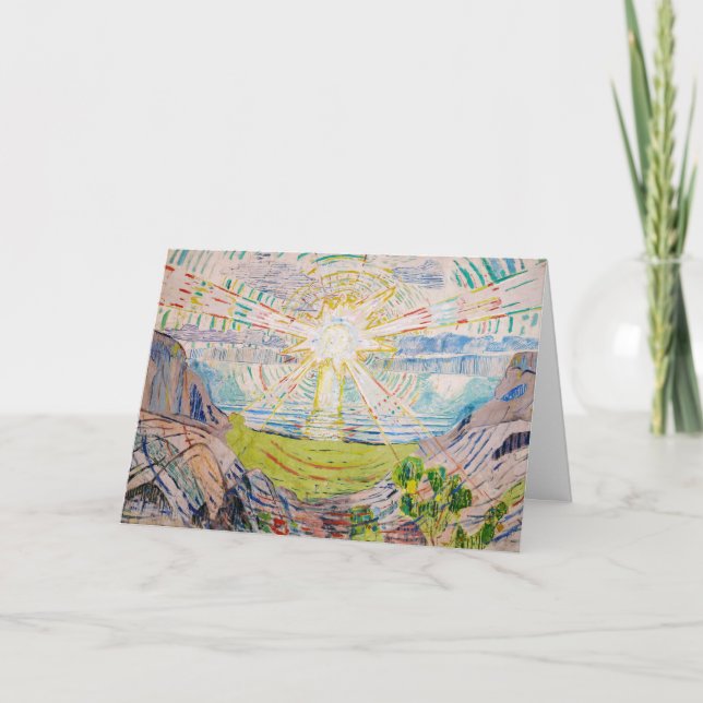 Edvard Munch - Sol 1910 Kort (Framsida)