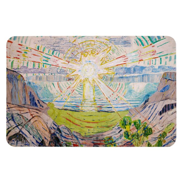 Edvard Munch - Sol 1910 Magnet (Horisontell)