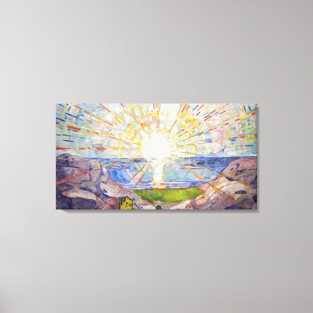 Edvard Munch - Sol 1911 Canvastryck (Framsida)