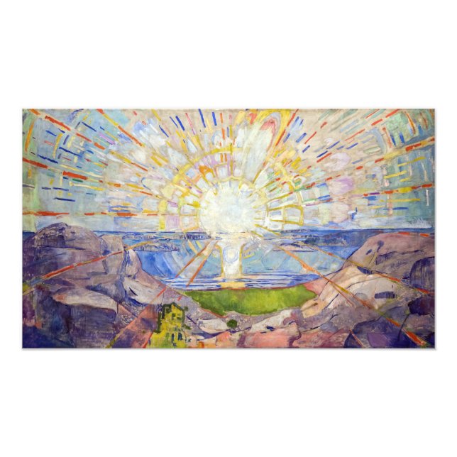 Edvard Munch - Sol 1911 Fototryck (Framsidan)