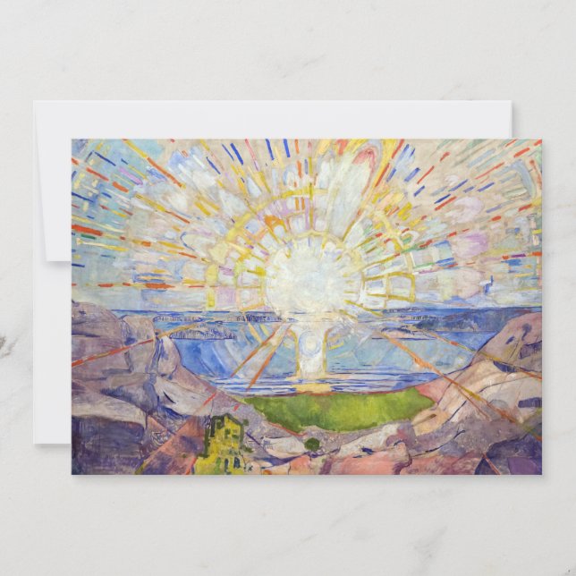 Edvard Munch - Sol 1911 Inbjudningar (Framsida)