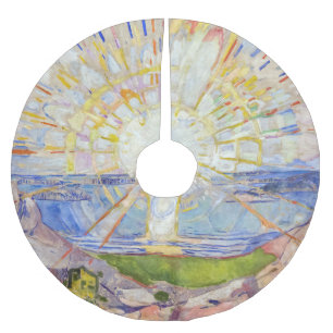 Edvard Munch - Sol 1911 Julgransmatta Borstad Polyester
