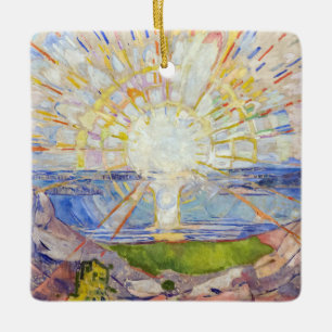 Edvard Munch - Sol 1911 Julgransprydnad Keramik