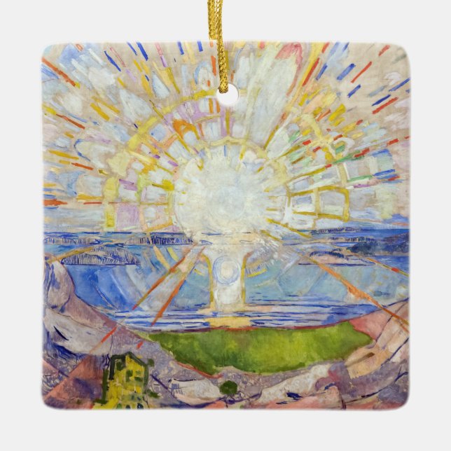 Edvard Munch - Sol 1911 Julgransprydnad Keramik (Framsida)