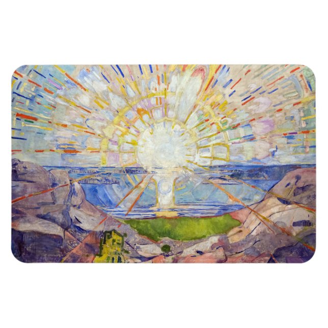 Edvard Munch - Sol 1911 Magnet (Horisontell)