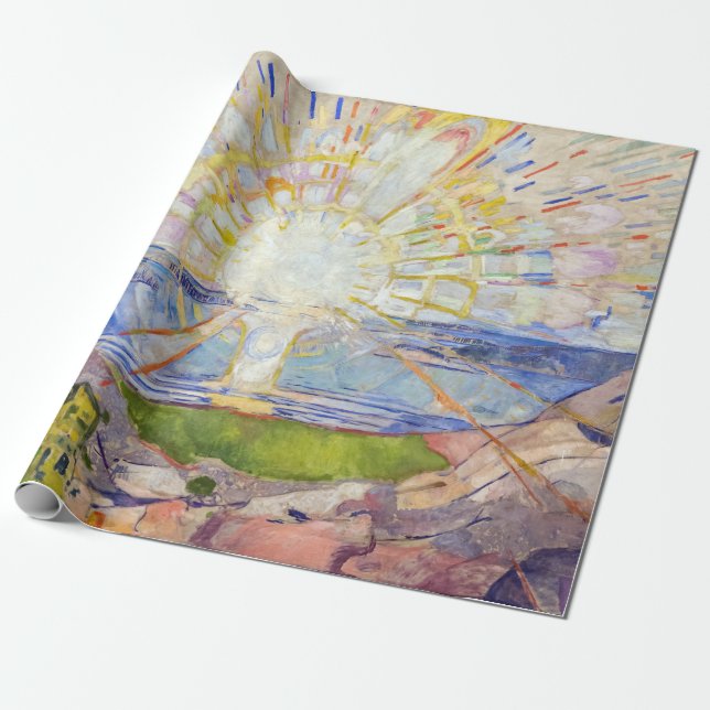 Edvard Munch - Sol 1911 Presentpapper (Utrullad)