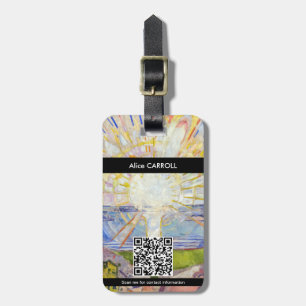 Edvard Munch - Sol 1911 - QR-koden Bagagebricka