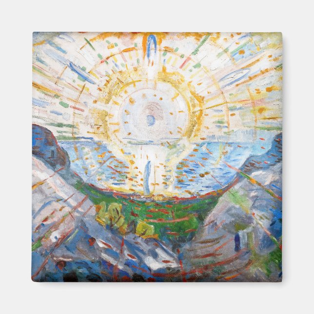 Edvard Munch - Sol 1912 Magnet (Framsidan)