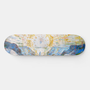 Edvard Munch - Sol 1912 Mini Skateboard Bräda 18,5 Cm