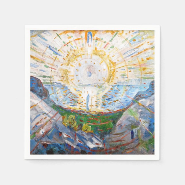 Edvard Munch - Sol 1912 Pappersservett (Framsidan)