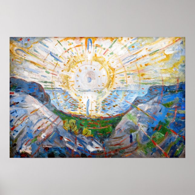 Edvard Munch - Sol 1912 Poster (Framsidan)