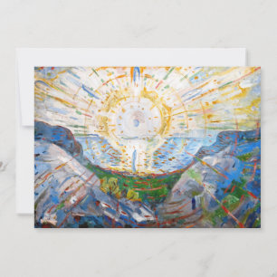 Edvard Munch - Sol 1912 Tack Kort