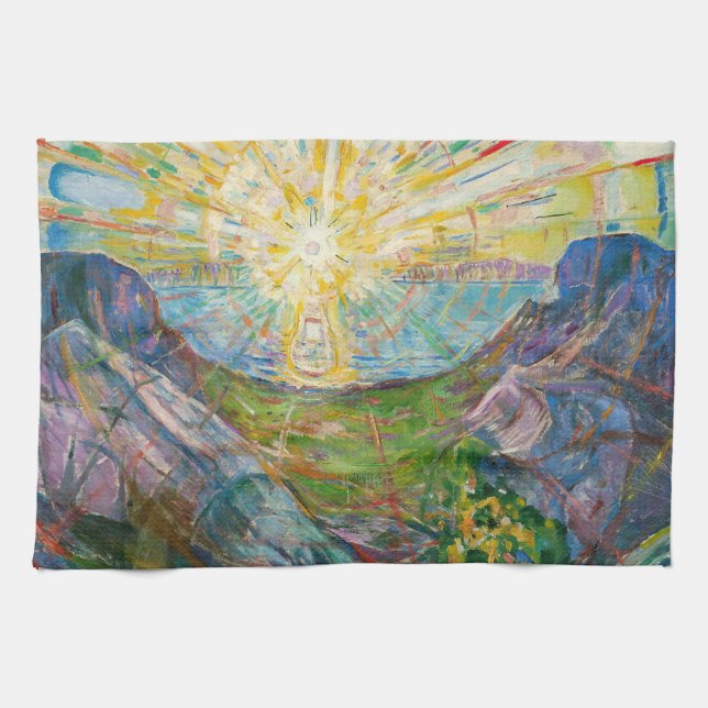 Edvard Munch - Sol 1916 Kökshandduk (Horisontell)