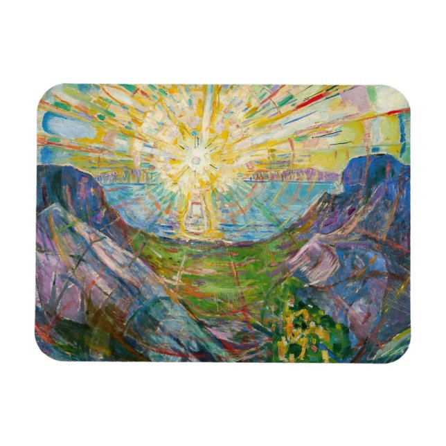 Edvard Munch - Sol 1916 Magnet (Horisontell)