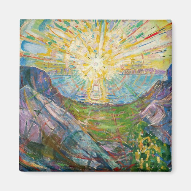 Edvard Munch - Sol 1916 Magnet (Framsidan)