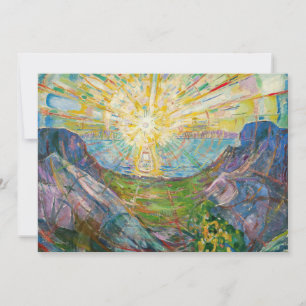 Edvard Munch - Sol 1916 Tack Kort