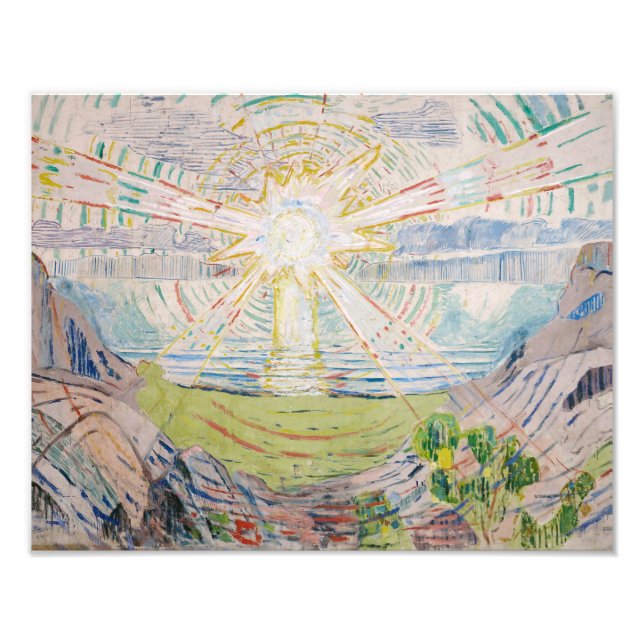 Edvard Munch - Sol Fototryck (Framsidan)