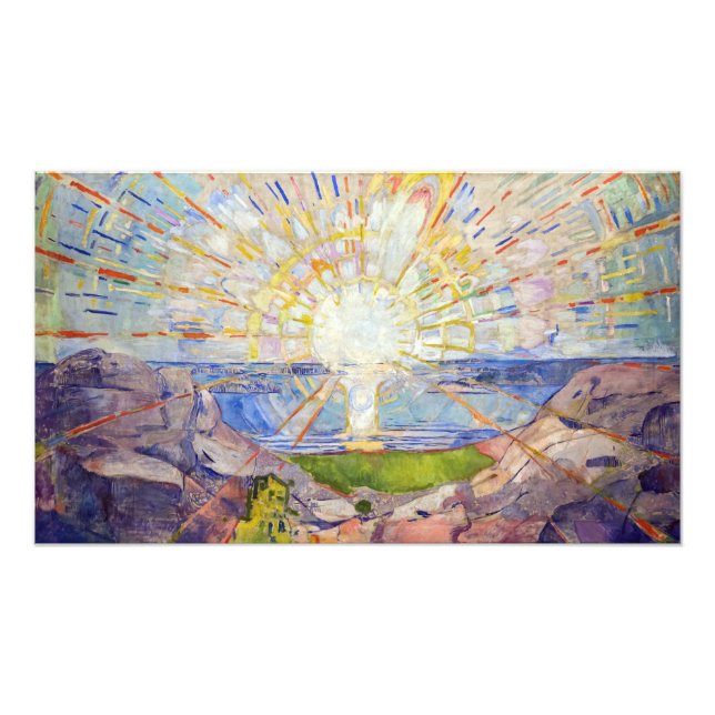 Edvard Munch - Solen 1911 Fototryck (Framsidan)