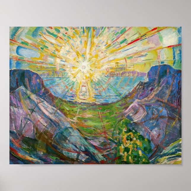 Edvard Munch - Solen 1916 Poster (Framsidan)