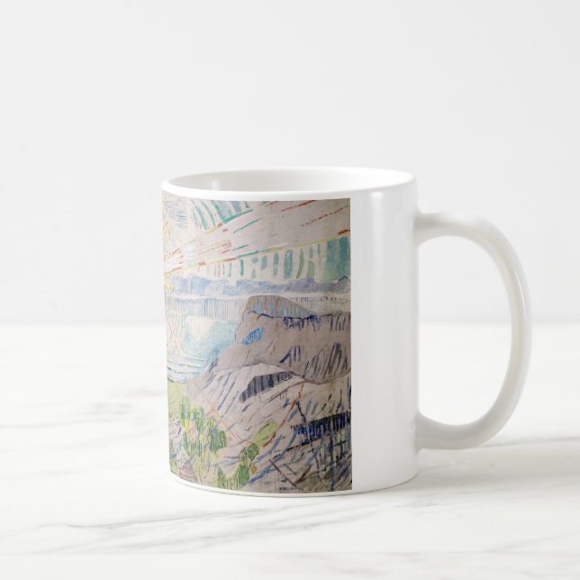 Edvard Munch - solen Kaffemugg (Höger)