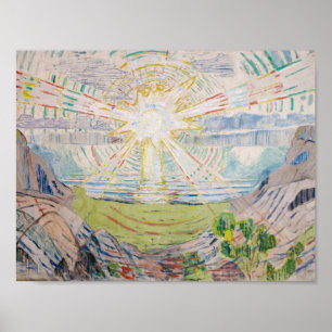 Edvard Munch - solen Poster