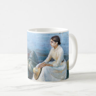 Edvard Munch - Sommarnatt, Inger på stranden Kaffemugg