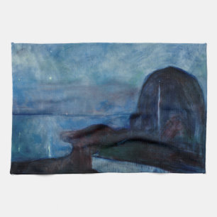 Edvard Munch - Starry Natt 1893 Kökshandduk