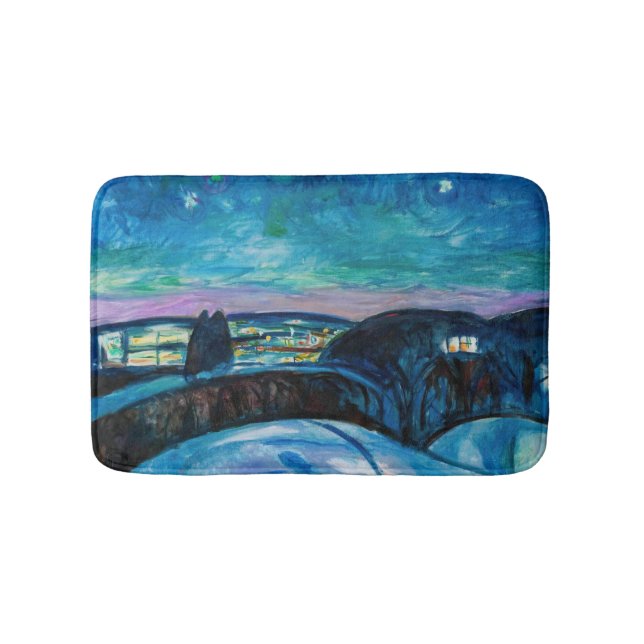 Edvard Munch - Starry Natt 1922 Badrumsmatta (Framsidan)