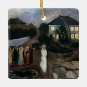 Edvard Munch - Stormen Julgransprydnad Keramik