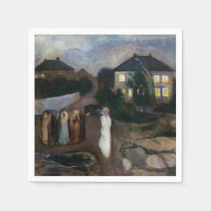Edvard Munch - Stormen Pappersservett