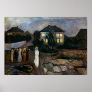 Edvard Munch - Stormen Poster