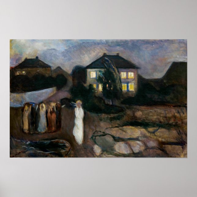 Edvard Munch - Stormen Poster (Framsidan)
