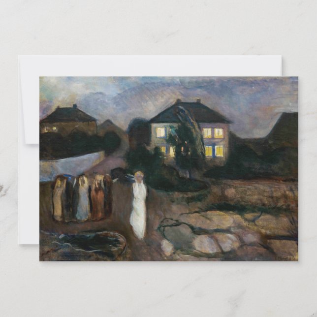 Edvard Munch - Stormen Tack Kort (Framsida)