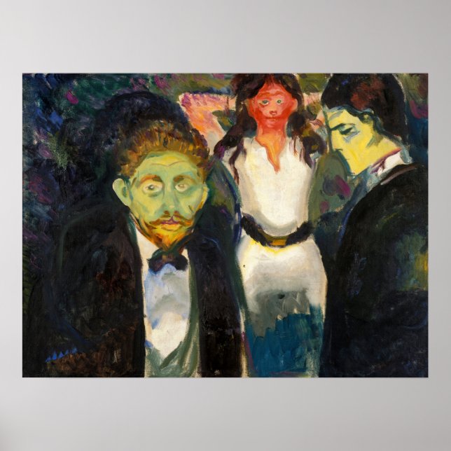 Edvard Munch - Svartsjuka Poster (Framsidan)