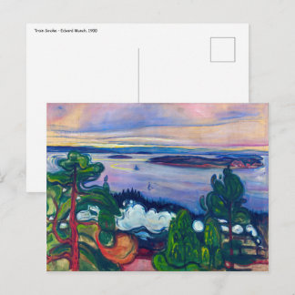 Edvard Munch - Tåg Rök Vykort