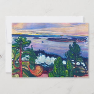 Edvard Munch - Tåg Smoke Inbjudningar