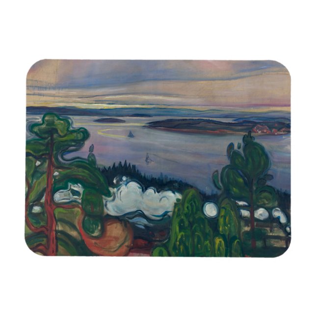 Edvard Munch - Tåg Smoke Magnet (Horisontell)