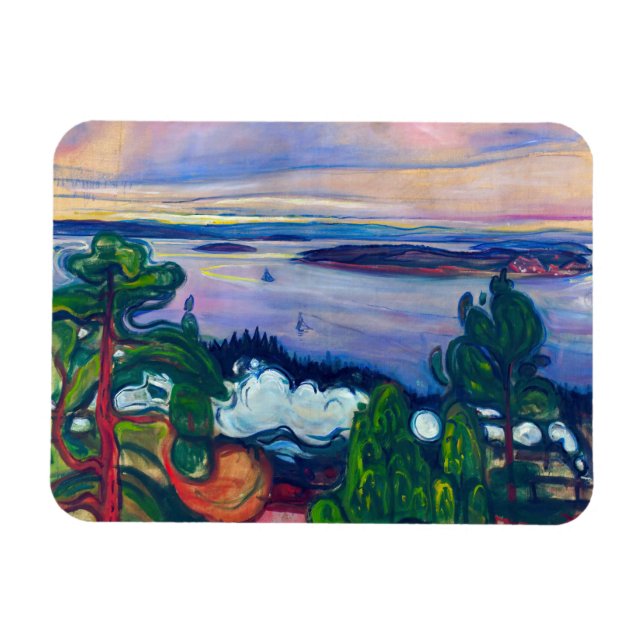 Edvard Munch - Tåg Smoke Magnet (Horisontell)